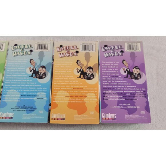 Laurel & Hardy Collector's Series 5-Pack VHS Box Set Goodtimes Home Video - Picture 8 of 9